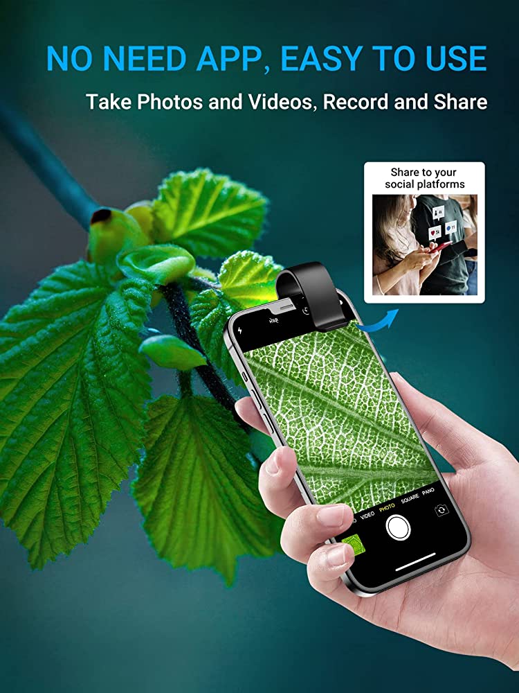 Green Lion Smartphone Microscope 200x - Green #GN200XMICSGN