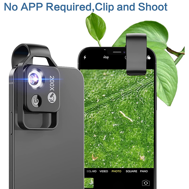 Green Lion Smartphone Microscope 200x - Green #GN200XMICSGN