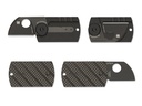 Spyderco Dog Tag Folder S30V Chisel Ground Blade, Carbon Fiber and G10 Handles #C188CFBBKP