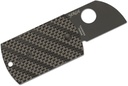 Spyderco Dog Tag Folder S30V Chisel Ground Blade, Carbon Fiber and G10 Handles #C188CFBBKP