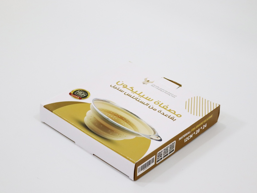 مصفاة سيليكون بقاعدة ستانلس ستيل من الحر