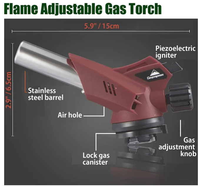 Butane Gas Torch #MT-2915-RD