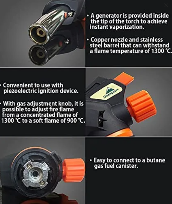 Butane Gas Torch #MT-2915-RD