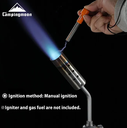 Butane Torch High Power Camping Kitchen Cooking Flame Adjustable #MT-3915-CB