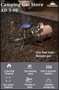Portable Stove Burner for Camping with Storage Bag #XD-3-NE