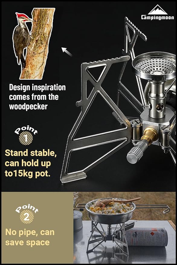 Portable Stove Burner for Camping with Storage Bag #XD-3-NE