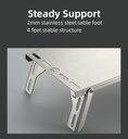Stainless Steel Camping Solo Ground Mini Table #SK-8S