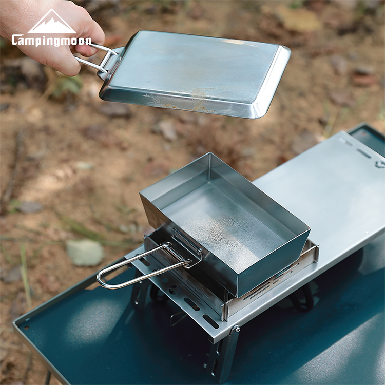 Stainless Steel Extra-Thick Grill/Griddle Plate with Storage Bag #DO-21