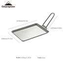 Stainless Steel Extra-Thick Grill/Griddle Plate with Storage Bag #DO-21