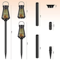 Moxedo Portable Outdoor 5W LED Flickering Flame Torch Wireless Speaker with Pole and Ground Stake