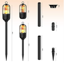 Moxedo Portable Outdoor 5W LED Flickering Flame Torch Wireless Speaker with Pole and Ground Stake #MX-OS022