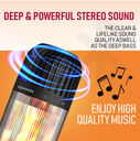 Moxedo Portable Outdoor 5W LED Flickering Flame Torch Wireless Speaker with Pole and Ground Stake #MX-OS022