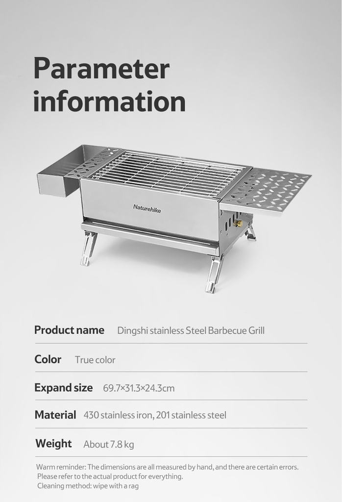 Stainless Steel Barbecue grill from Naturehike #CNH22CJ016