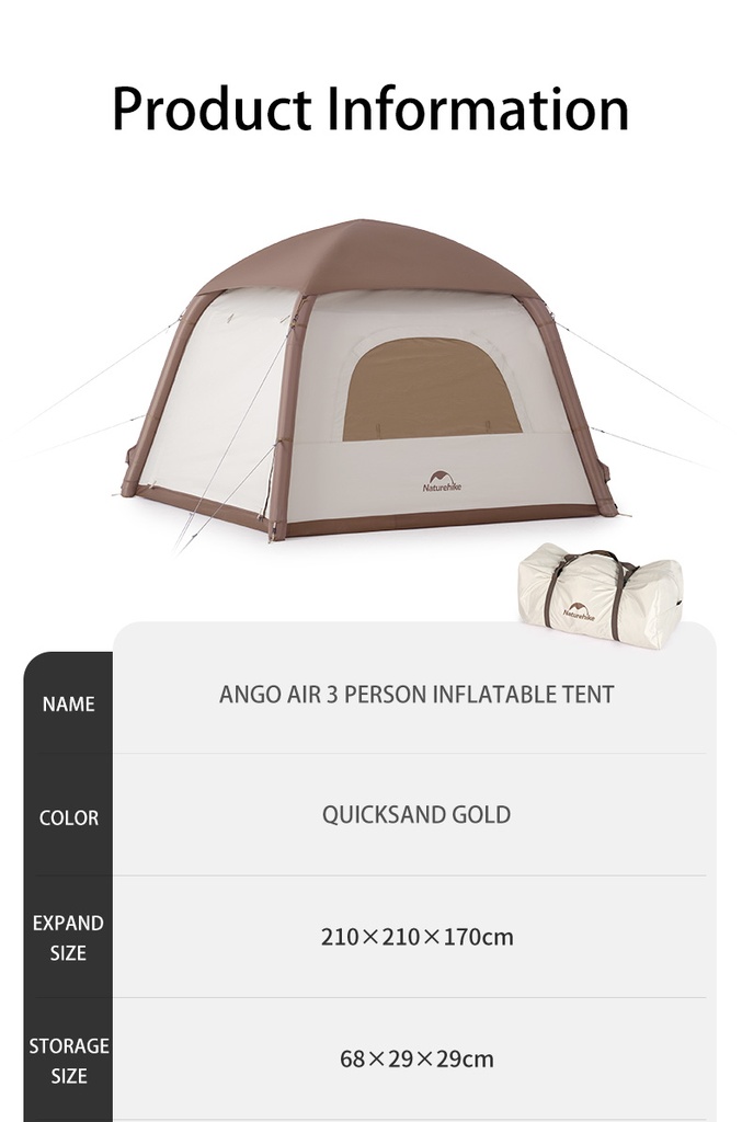 Ango air inflatable tent From Naturehike #CNH23ZP12002