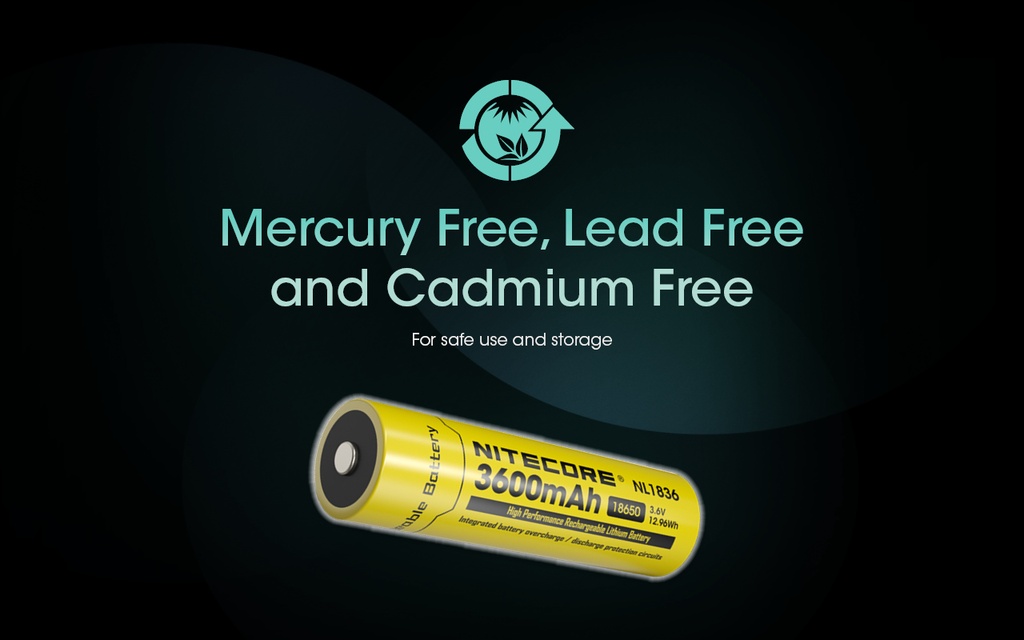 Nitecore NL1836 Li-ion 18650 Battery