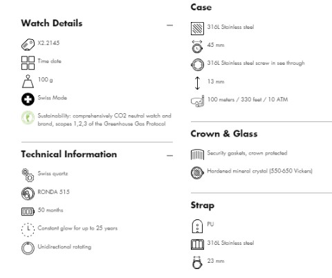 LUMINOX MANTA RAY STEEL 2130 SERIES #X2.2145