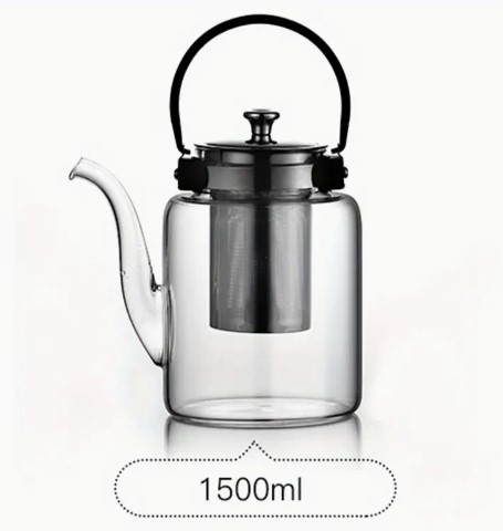 DLC Glass Teapot 1500 ml #36276
