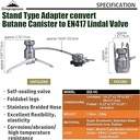 Adapter Convert Nozzle Type Canister With Hose & Stand #Z23-VC