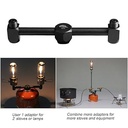 2 Outlet Adapter for EN417 Lindal Valve Canister Device Camping Lantern #Z24