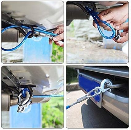 TOW ROPE STEEL 2.5M 14MILLIMETER - ABO JAMAL