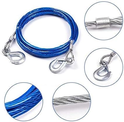 TOW ROPE STEEL 2.5M 10MILLIMETER - ABO JAMAL