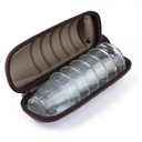 BAG WITH TEA CUPS SET OF 6 PCS DARK GREY FROM AL-RIMAYA #22-3201