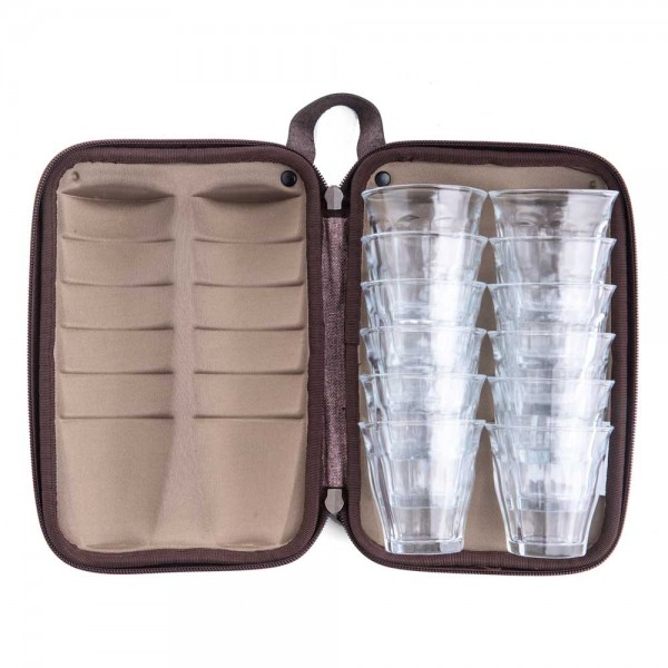 Set of 12 Cups with Light Brown Bag from Alrimaya #22-4149