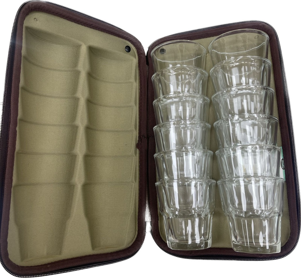 Set of 12 Large Cups With brown Bag from Alrimaya #22-3155