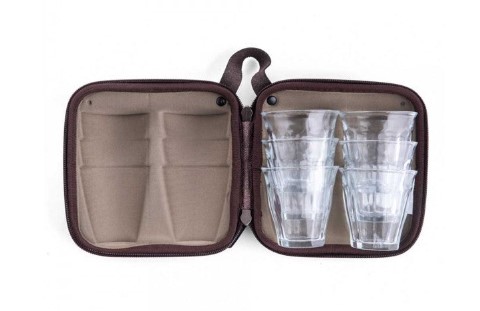 Set of 6 Cups with Light Brown Bag from Alrimaya #22-4147