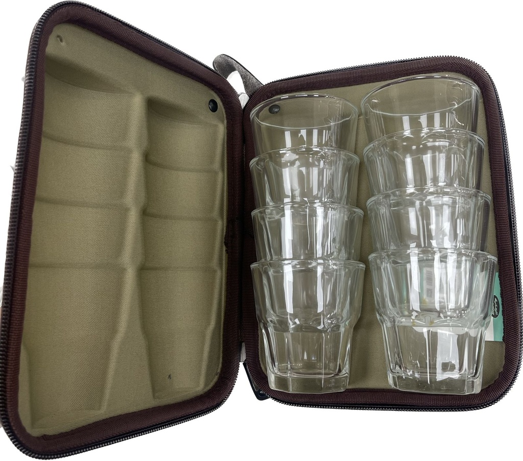 Set of 8 Large Cups With Grey Bag from Alrimaya #22-3152