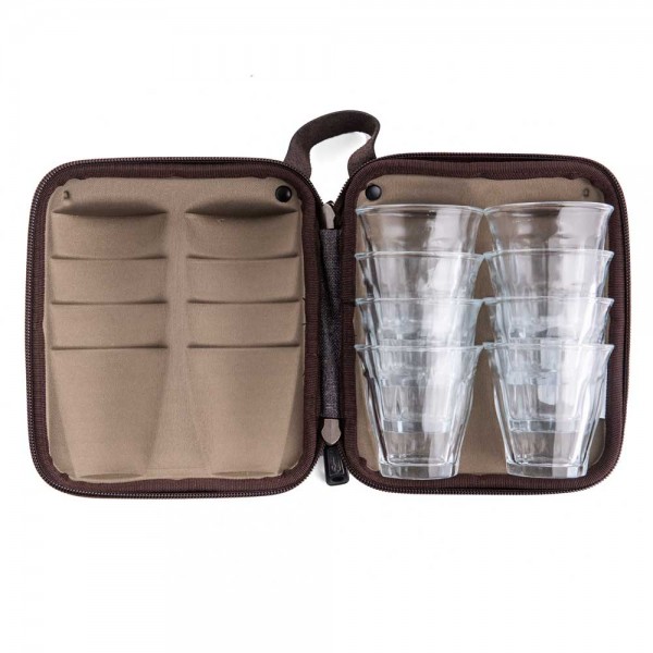 Set of 8 Cups with Light Brown Bag from Alrimaya #22-4148
