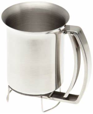 Stainless Steel Hopper With Stand Silver