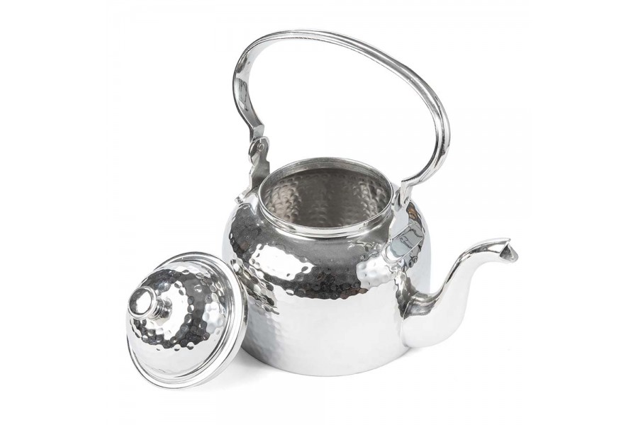 Stainless Steel Nickel-Plated Hab Roman Teapot 1.5 litre