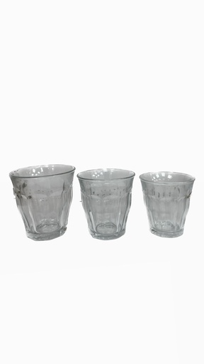 [02282] French Break-Resistant Glass Tea Cups  Medium Size #1024AB