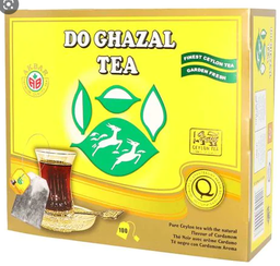 [02893] ALGHAZALEEN Tea Bags Cardamom Gold 100*2gm