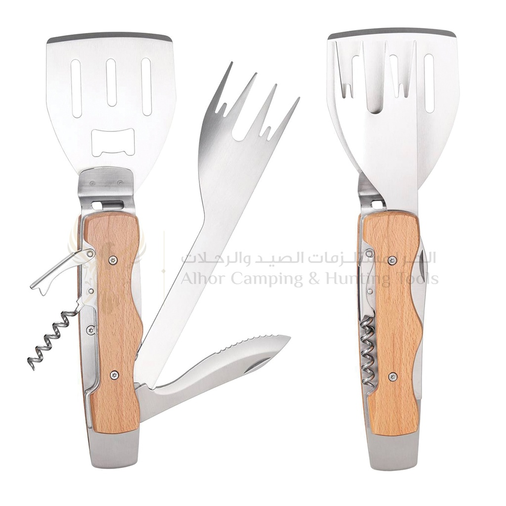 ALHOR BBQ Tongs 7 in 1 
