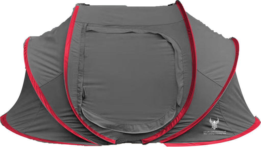 خيمة الختم من الحر لون رمادي مع احمر (شتوية) مقاس 240*140*114 سم