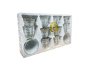 White cup set of 12 pieces omega O-ACC120/PLM2