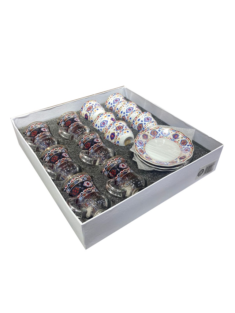 White Cup Set of 6 Pieces Omega O-TCS18/1WT