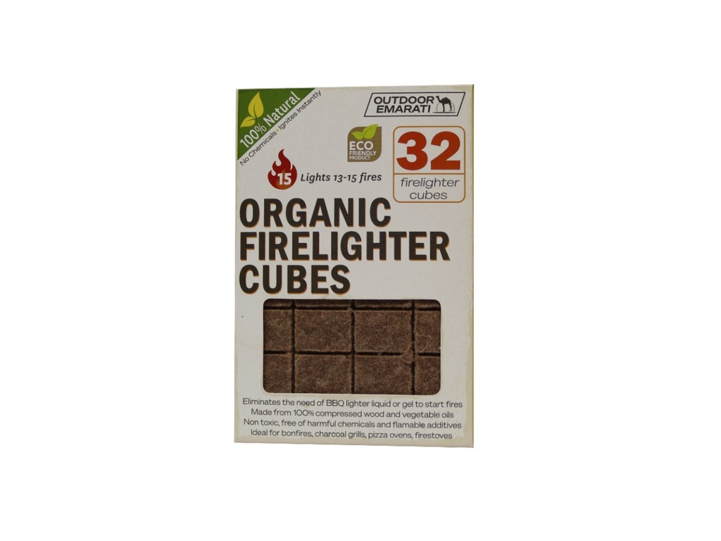OE Organic Firelighters Cubes - 32pcs