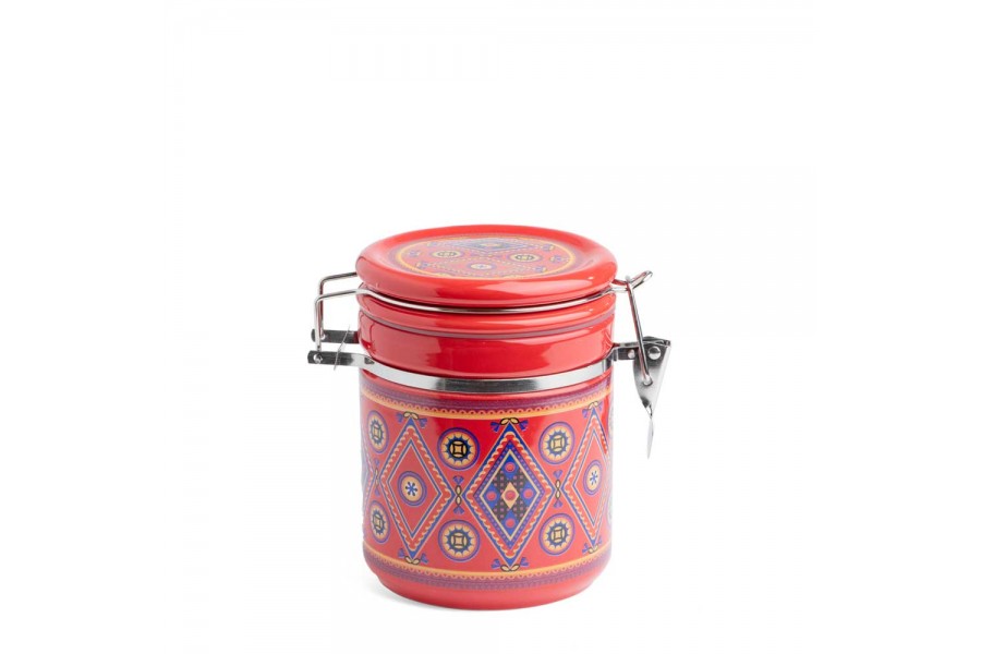 CANISTER WITH SPOON  800ML - RED FROM AL-RIMAYA #22-3346
