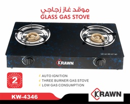 [01836] KRAWN Glass Gas Stove KW-4346