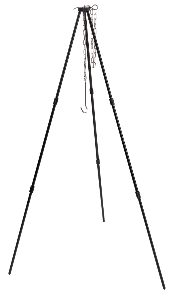 Portable Campfire Camping Tripod Black with Carrying Bag #MS-080-BK