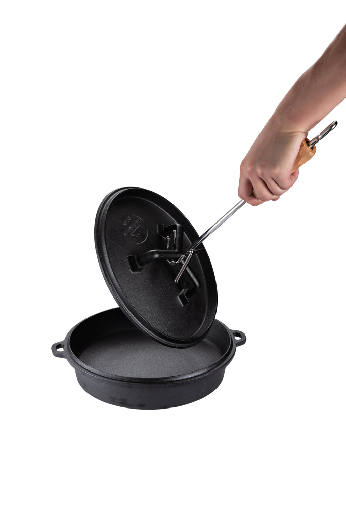 Stainless Steel Lid Lifter with Wood Handle #MS-34