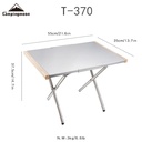 Stainless Steel Embossing Outdoor Side Table with Carrying Bag #T-370