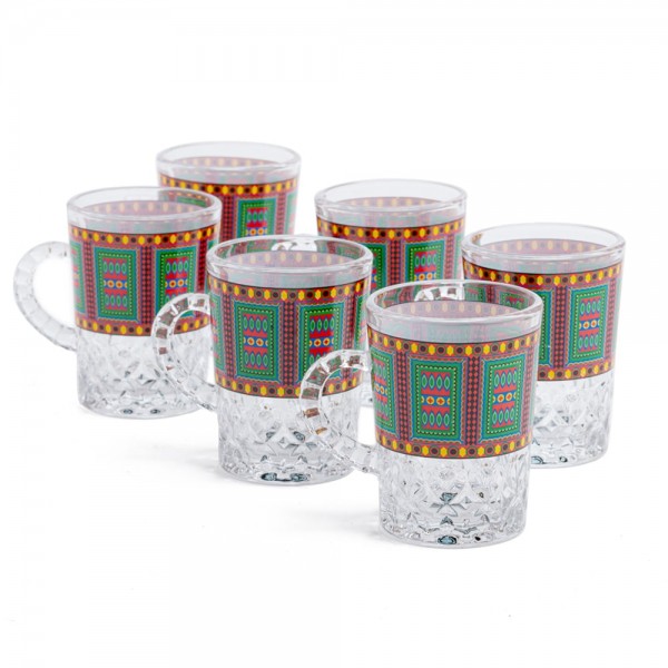 Tea Cup 6Pcs Set - 110CC From Alrimaya #22-3696
