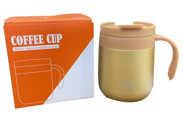 Coffee Cup Vacuum Stainless Steel with Handle from Zhab