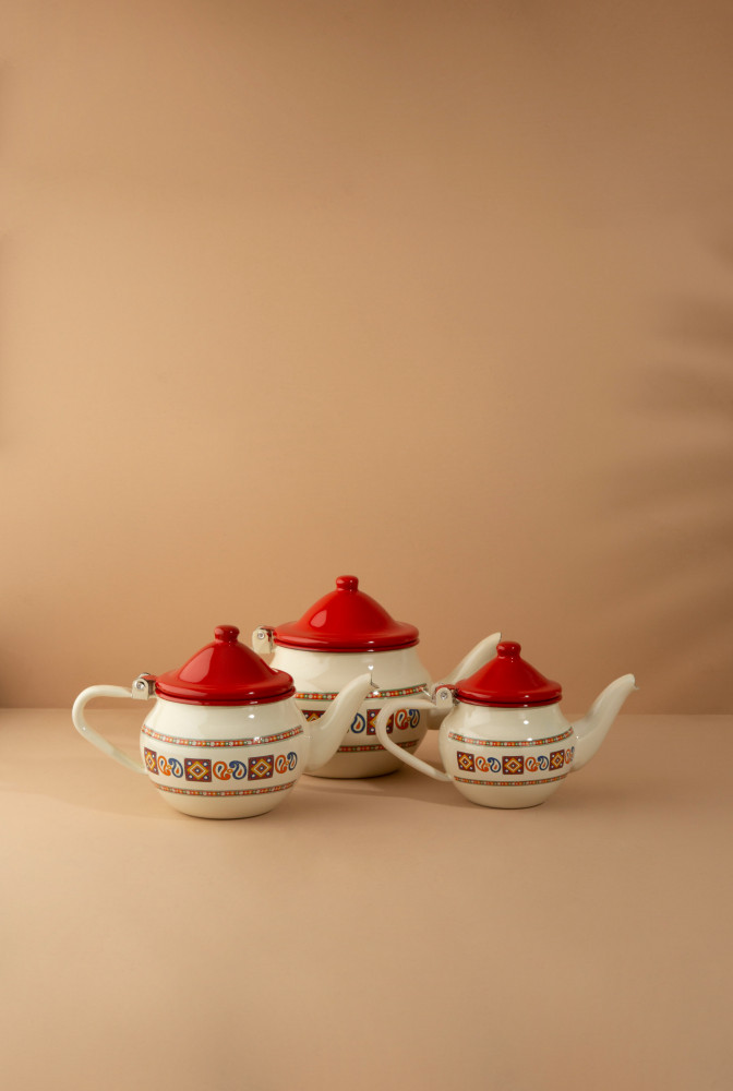 Khozama Indonesian Ghadar Tea Pot Set of 3 pcs #K57706-3S