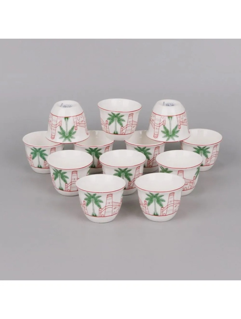 Set of 12 pcs set Coffee Cups karam Medium from Alsaif #K692246-M