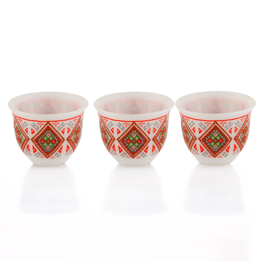 Set of 12 pcs Coffee Cups Alkaif Sadu Medium from Alsaif #5169-M